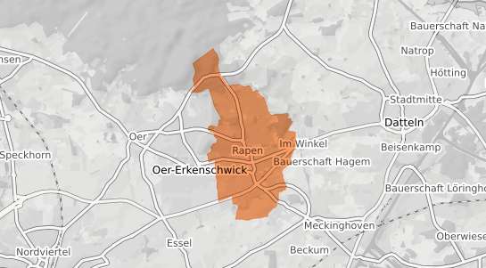 Mietspiegelkarte Oer Erkenschwick Rapen